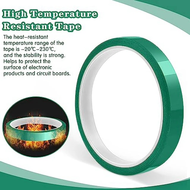 2 Rolls Heat Tape, 10Mm X 33M 108Ft Heat Resistant Tape, Heat Transfer Tape,  Heat Tape For Sublimation, Thermal Tape - AliExpress