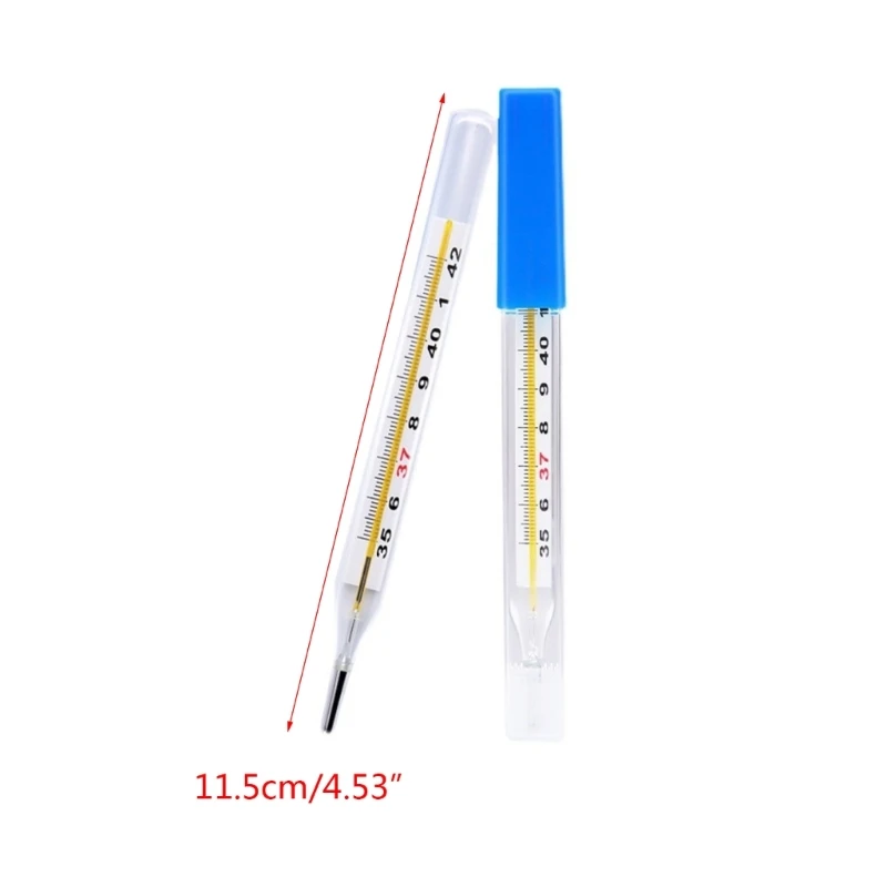 Glass free thermometer classic traditional clinical household dual scale accuracy