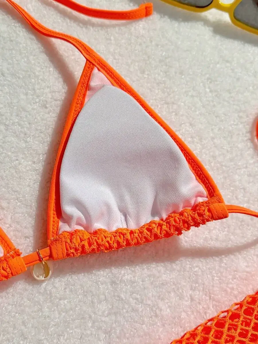 Three-Piece Womens Bikini Set - Sexy Beach Swimsuit for Pool Sun