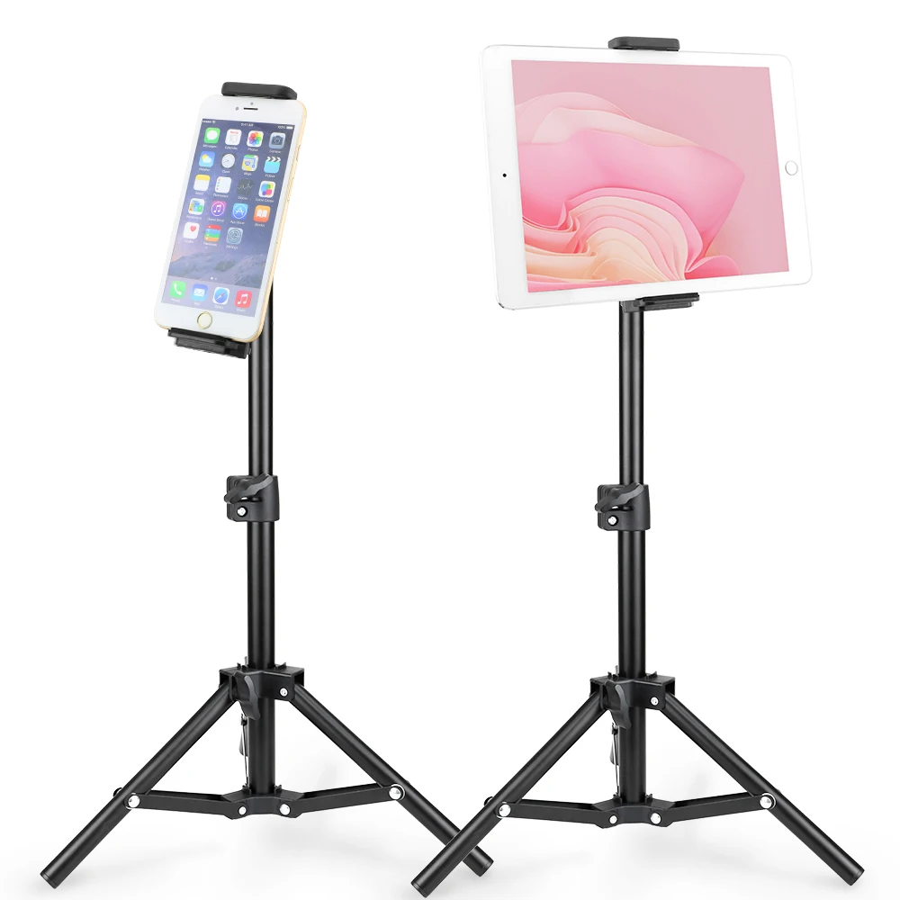 Tripod Floor Stand for iPad Smartphones To 11 Inch Adjustable