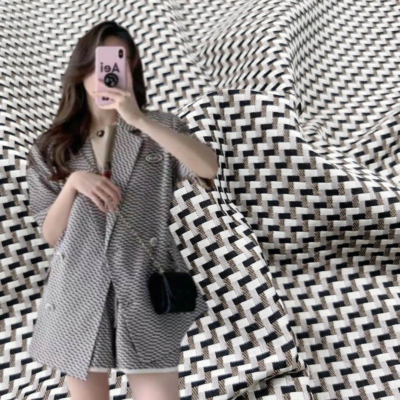 

Жаккардовая ткань с тиснением, модное платье с темной лицевой структурой для осени и зимы, оптовая продажа ткани на метр для швейного материала