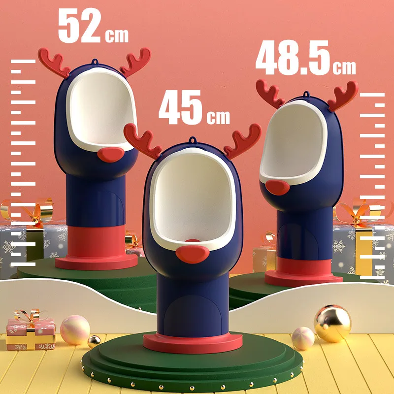 Cartoon Baby Toilet Urinal Boy Wall-mounted Adjustable Urinal Deer-shaped Boy Standing Toilet Training Urinal Easy To Clean 4