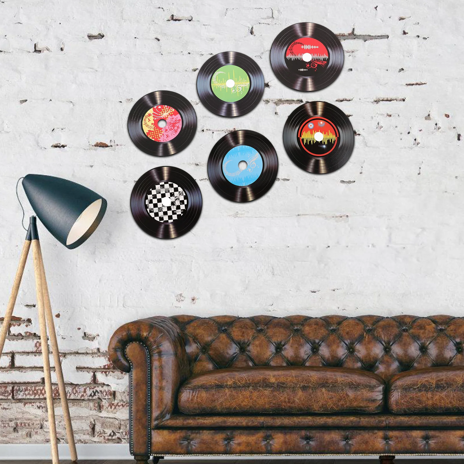 Vinylplaten Van Retro Muziek En Een Grammofoon Vector Illustratie - Illustratie van club, album