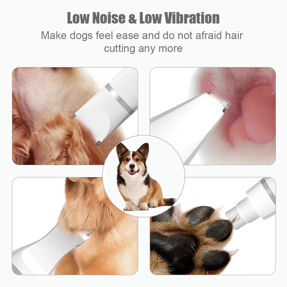 Pet clipper multi-functional wireless low noise for dogs cats rabbits grooming haircut machine