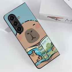 Cartoon Cute Capybara Back Phone Cover Case for Galaxy Z Fold4 (Mix01)