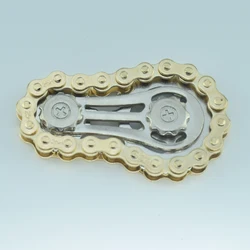 Metal Fidget Spinner - Stress Relief Desk Toy and Home Decor (Gold)