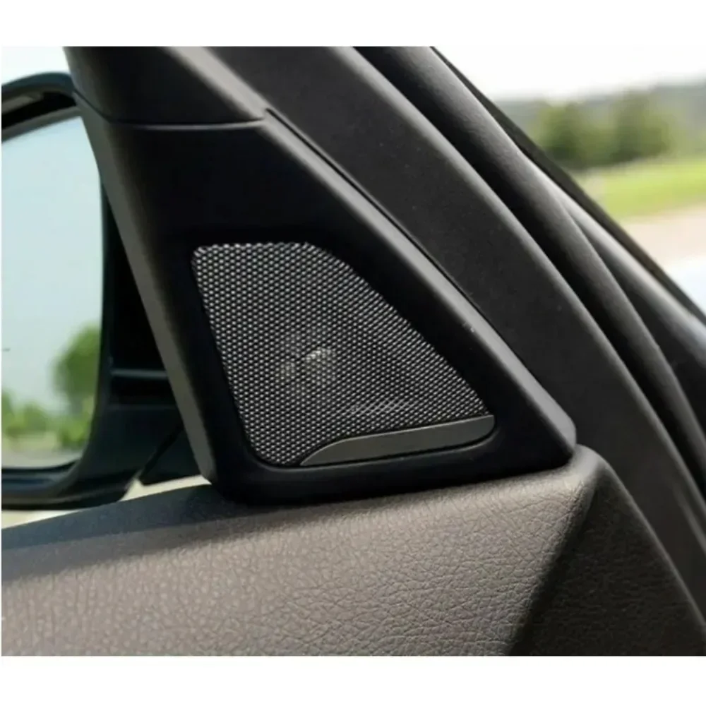 2pcs Door Tweeter Cover for BMW 5 Series F10 F11 2010-Speaker Audio Trumpet Treble Horn Frame stereo speaker tweeter
