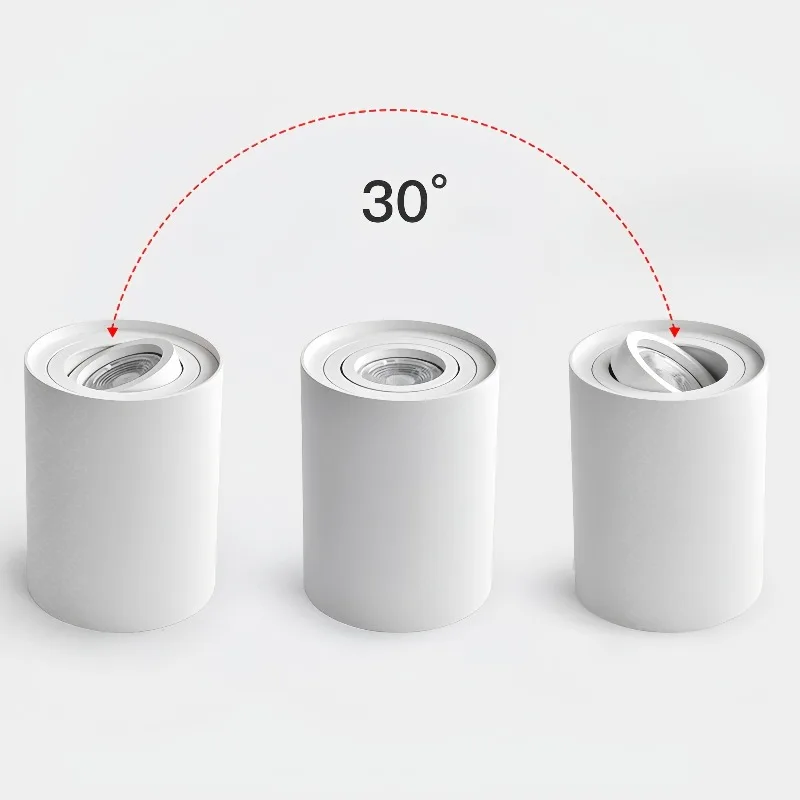 Spotlight GU10 Fitting Round LED Surface Mounted Ceiling Spot Light See0617d7d8a5404e907ec5b91be386eec