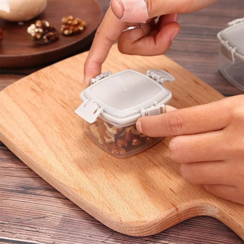 

4pcs/set Barbecue Portable Transparent PP Seasoning Box With Lid Jar Spices Storage Container Jam Squeeze Bottle