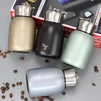 300ML Mini Coffee Vacuum Flasks Lovely Stainless Steel Thermos Portable Travel Water Bottle With Lid Cups sublimation tumbler 6