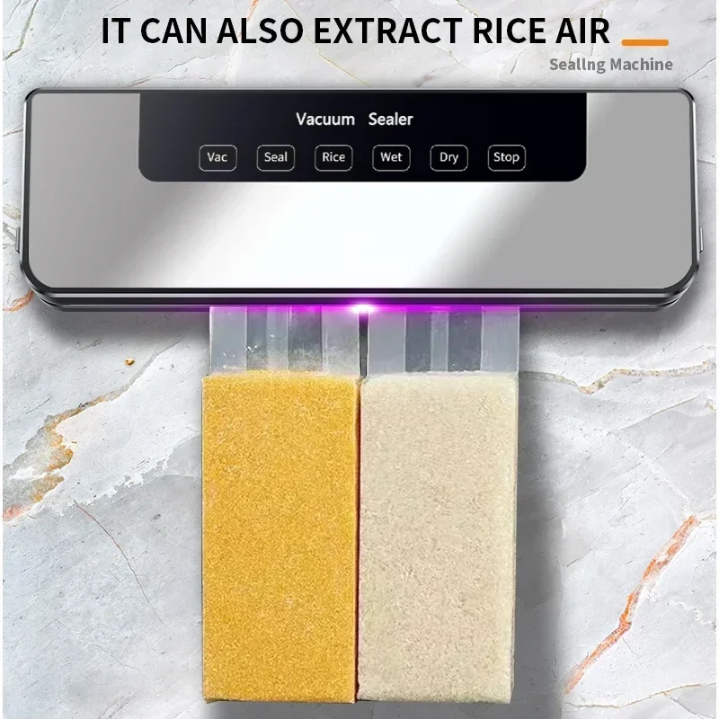 Electric Vacuum Sealer Packaging Machine Kitchen Food Saver Bags Commercial Vacuum Food 30cm Sealing for Home Packaging Supplies 6