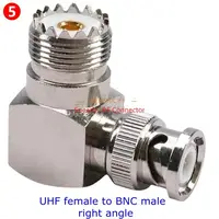 PL259 SO239 SL16 UHF To BNC Q9 Male Plug&Female Jack RF Coaxial Connector Radio Adapter for Antenna WiFi Cable BNC To UHF Brass - Image 6