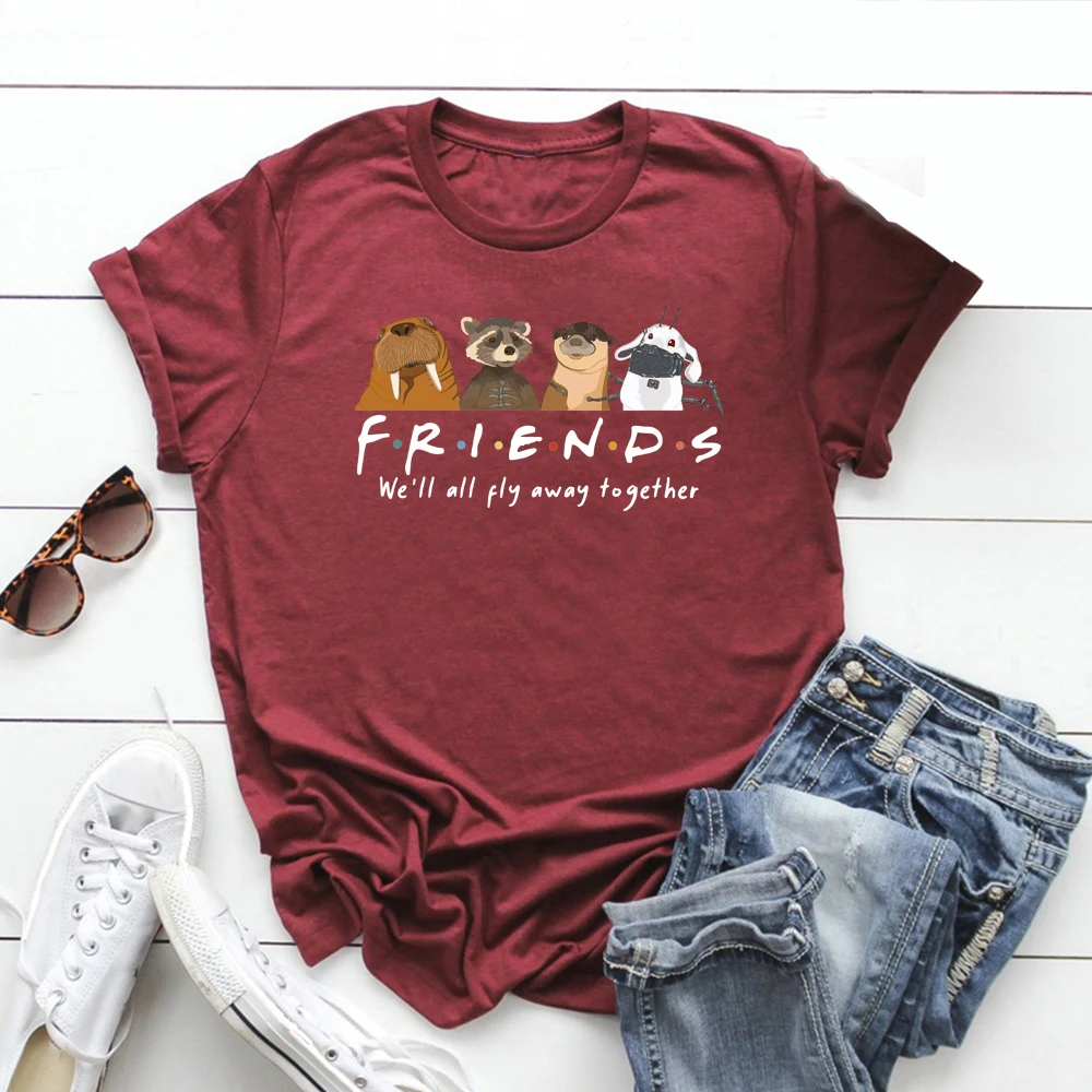 Rocket and Friends We'll Fly Away Together Inspired Streetwear Tee