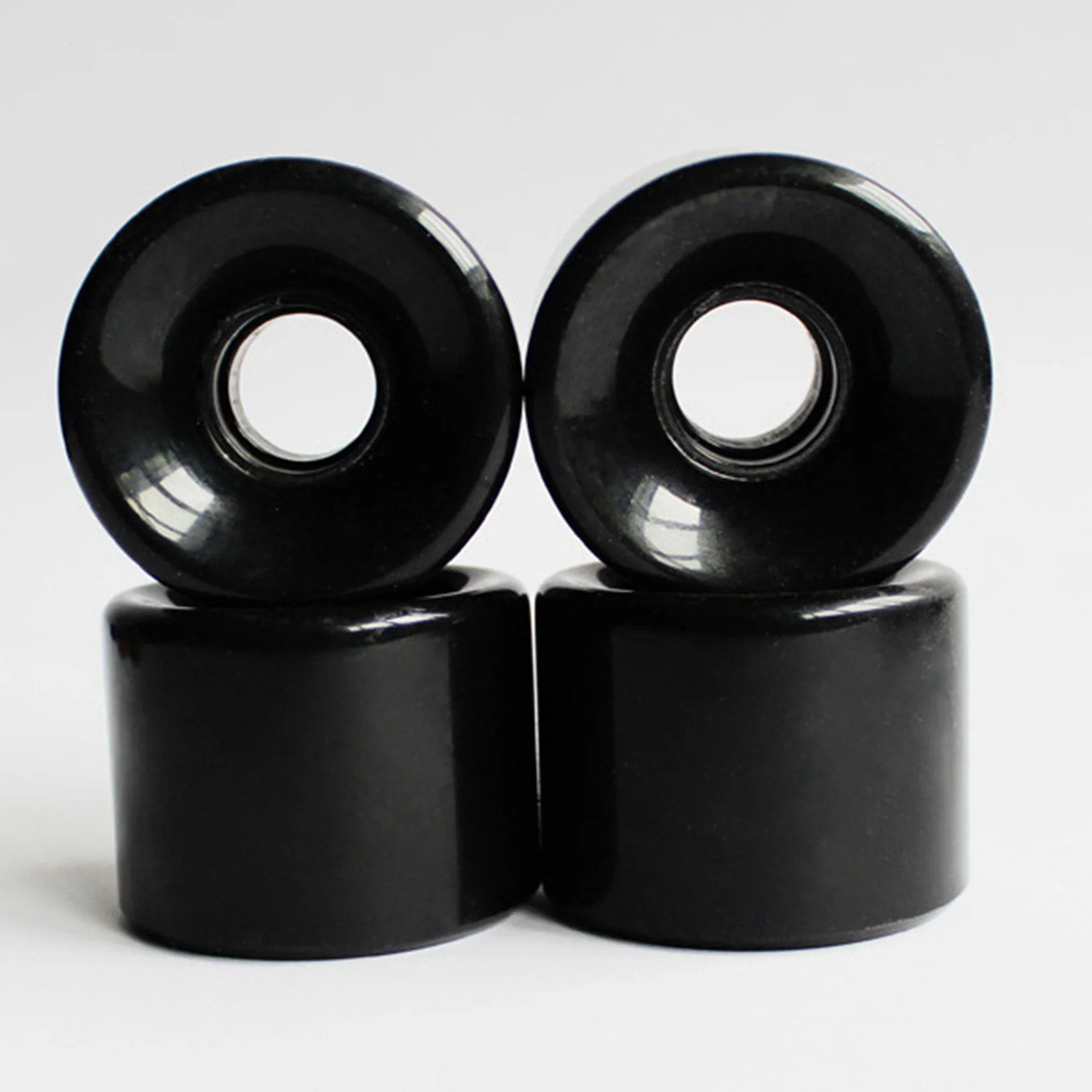 스케이트보드 휠 PU 웨어러블, 유연한 내구성, 70x51mm, 스케이트보드 재건 또는 수리 키트, 빨간색, 4 팩