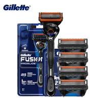 Gillette ProGlide Men's Razor 5 Layers Anti Friction Razor Blade FlexBall Handle Manul Shaver with Trimmer + Shaving Head Refill