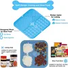 Poursweet Dog Lick Mat with Suction Cups Slow Feeders Licking Pet Anxiety Relief Cat Training for Food Yogurt Peanut Butter 5