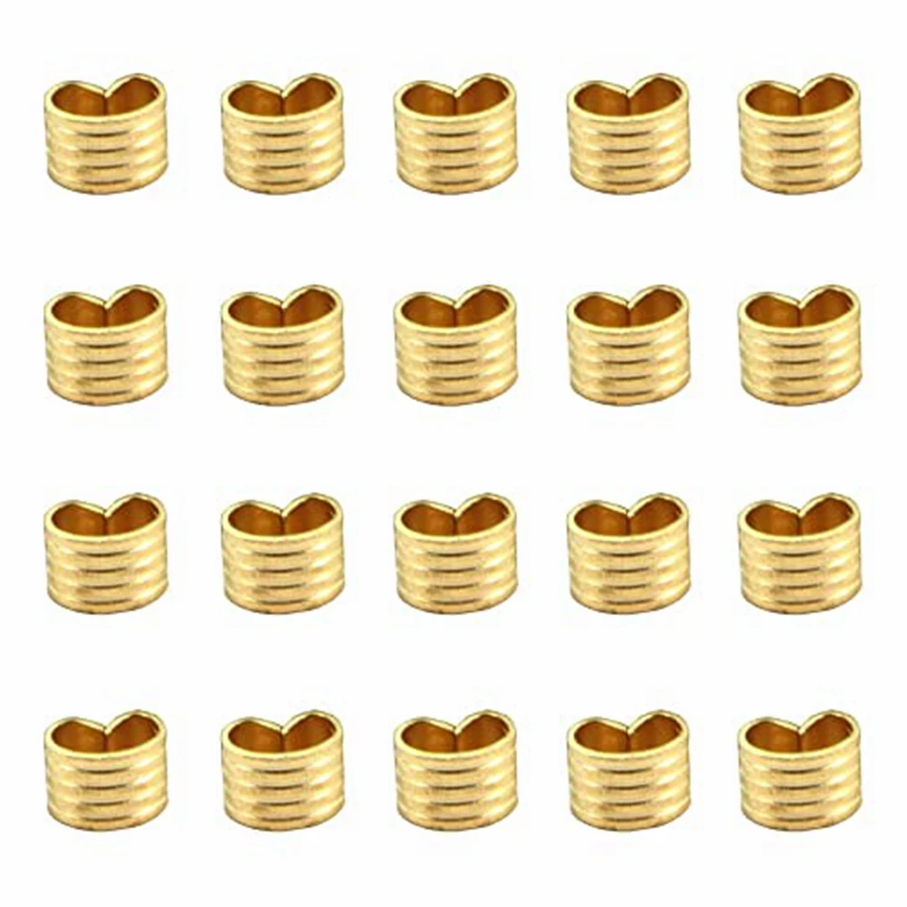 20pcs Copper Buckle Wire Cable Connector Wire Cable Terminal Accessory for 2GT Open Timing Rubber Belt 3D Printer Parts