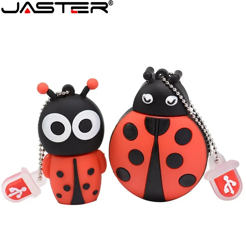 JASTER 돌고래 USB 플래시 드라이브 64GB 인어 무당벌레 펜 드라이브 32GB 나비 메모리 스틱 16GB 랍스터 코끼리 크리 에이 티브 선물