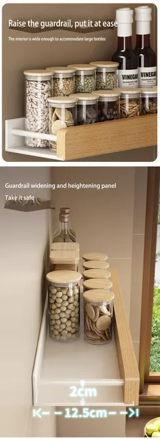 Rev-A-Shelf Organizador de estante extraíble de 30 pulgadas para gabinetes  de cocina base, estante de especias de relleno con cierre suave, madera