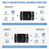 MZX Two-Way USB 3.0 Switch KM Switcher Selector 2 in 1 Out KVM A  Hub Hosts Computer Laptop PC Accessories Share Printer Sharing 2
