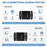 MZX Two-Way USB 3.0 Switch KM Switcher Selector 2 in 1 Out KVM A  Hub Hosts Computer Laptop PC Accessories Share Printer Sharing 2