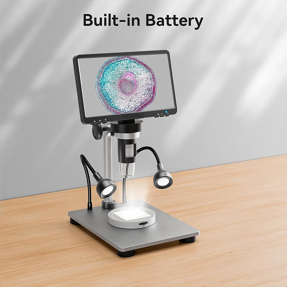Universal Microscope Bottom Light Transmitted LED Light Stage Holder Adjustable Lamp Illumination for USB LCD Microscope 5