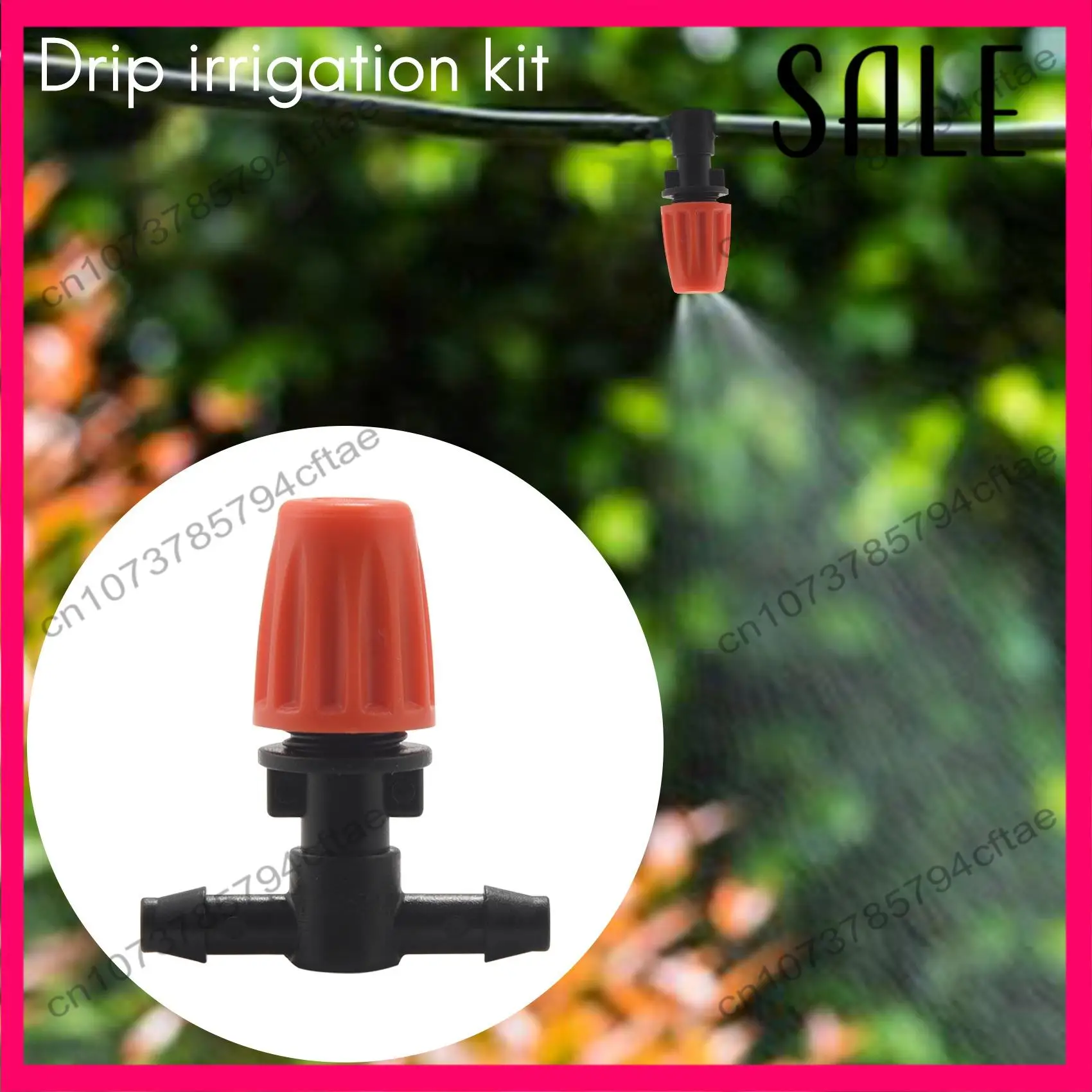 -A12R 50개 3방향 분무 노즐, 조정 가능한 미스트 노즐, 점적 관개 이미터, 온실 급수 시스템