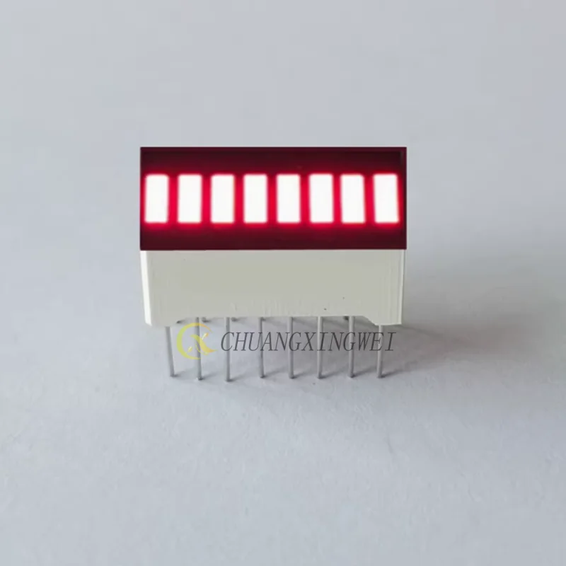 10-Pack 10 Segment Red LED Bar Graph Displays - Ultra Bright For DIY Electronics Projects