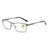 Ahora Men Metal Large Square Computer Reading Glasses Frame Anti Blue Light Presbyopic Eyeglasses Optical Frames 0 +1.0 to +6.0 6