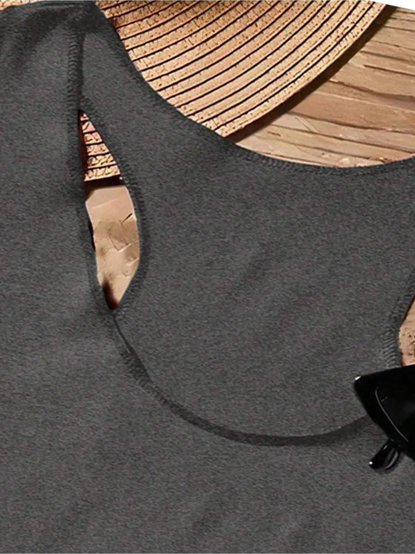 Damen Vintage Rock-Stil Ärmelloses Top mit Lippenmikrofon-Print I-Back Weste Sommer Casual Mode für Frauen – Detail 5