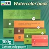 100% Cotton Watercolor Paper Sealing Pad 32K 16K 8K 20Sheets 300gsm/200gsm Water Color Drawing Painting Book Sketchbook Art Supp 3