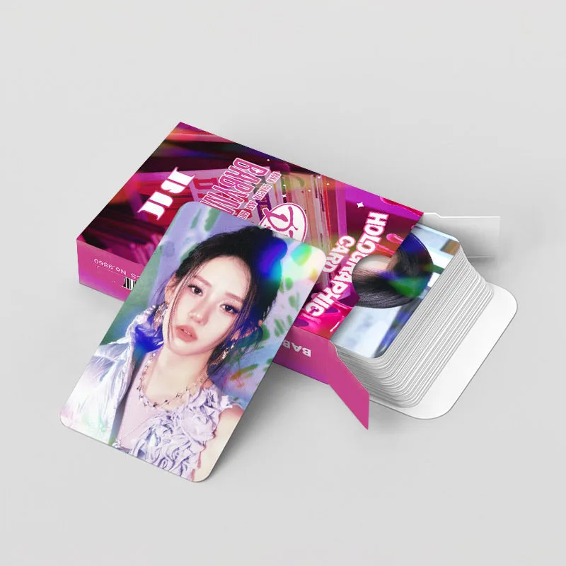 124/set BabyMonster Laser Card Album LOMO Card DRIP Hologram AHYEON RORA CHIQUITA RUKA ASA Glitter Photo Postcard album cards lomo cards photo album