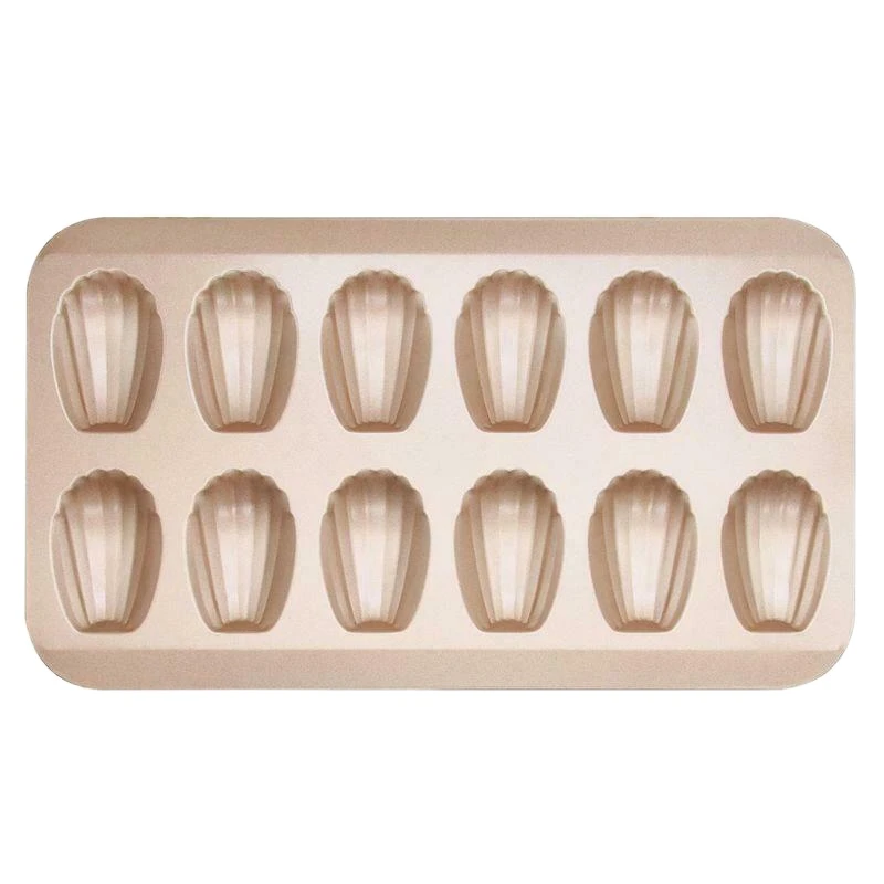 Shell Shaped Nonstick Madeleine Pan Carbon Steel Mold Baking Mould Tools 12Cup cake mould