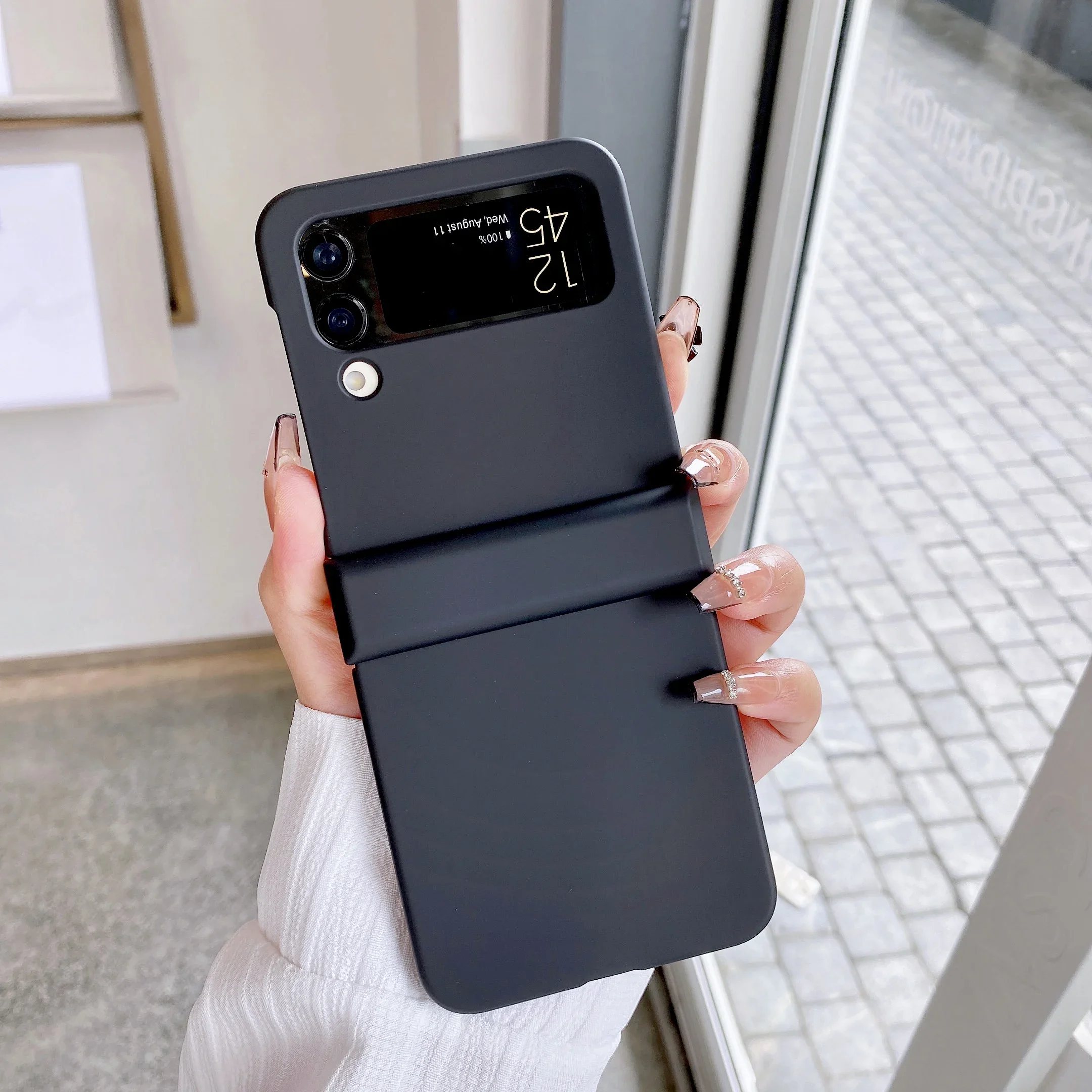 Luxury Foldable Shockproof Fashion Hard Case with Skin-Feel Finish