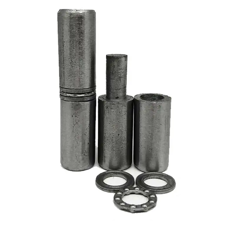Stainless Steel Hinges Door Hinges Welded Door Shaft Cabinet Hinge with Bearing Cylindrical Door Shaft Iron Hinge Detachable Removable for Anti-door Secret