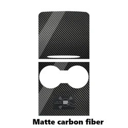 Ultra - Thin Real Carbon Fiber Center Console Cover - Sleek Design, Non - Interfering Functionality (Matte 2pcs)