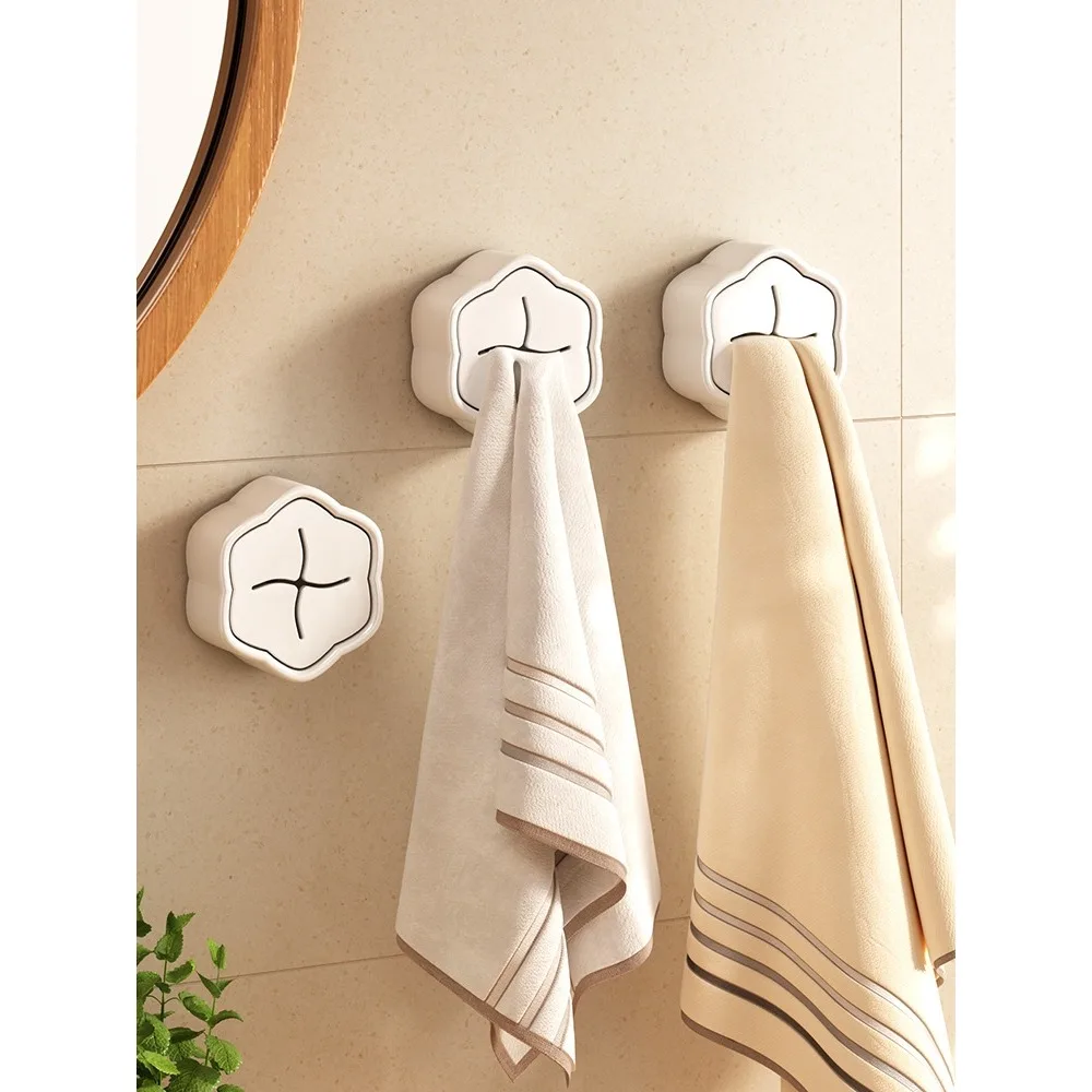 Boxed Towel Plug Punch-Free Rag Plug Kitchen Bathroom Ideas Towel Rack Wall Storage Hook Dish Clip