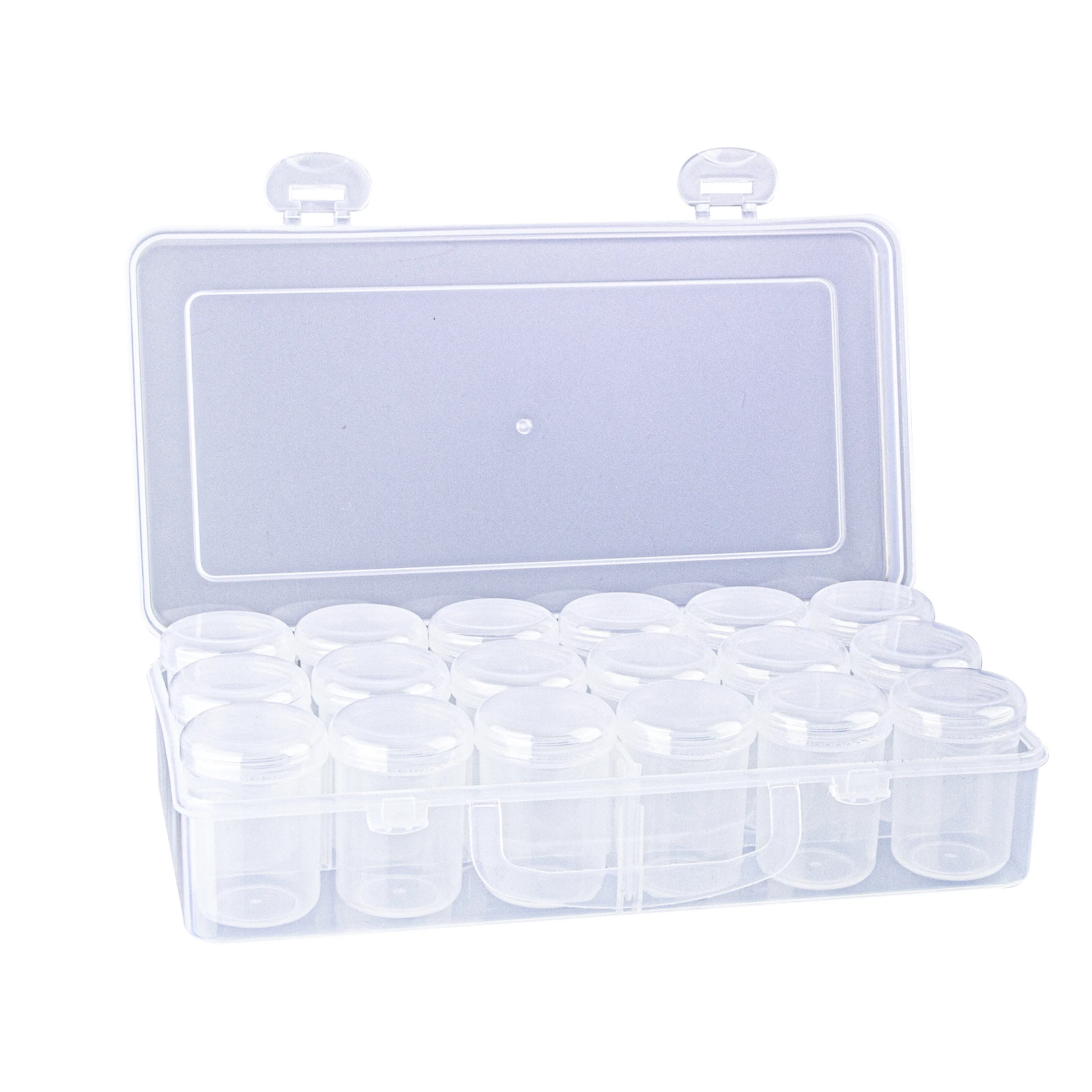 1 Set of 18cans Storage Boxes ,Storage Gift Diamond Painting Stone Beads, Suitable for Diamond Embroidery Box DIY Craft, Storage