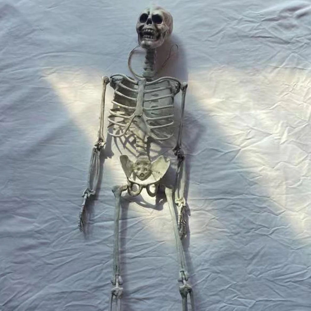 할로윈 유령 해골 소품, 이동식 관절, 포즈 관절, 인간 해골 피규어 축제 테마, 마당 정원 파티오 유령의 집