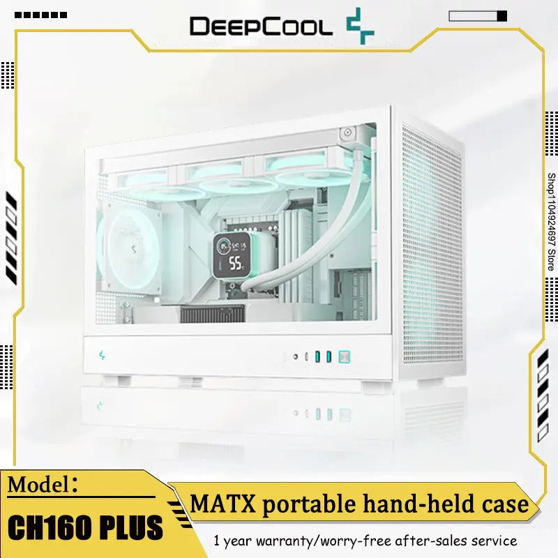 DEEPCOOL CH160 PLUS MATX Chassis Supports 240 Water Cooling