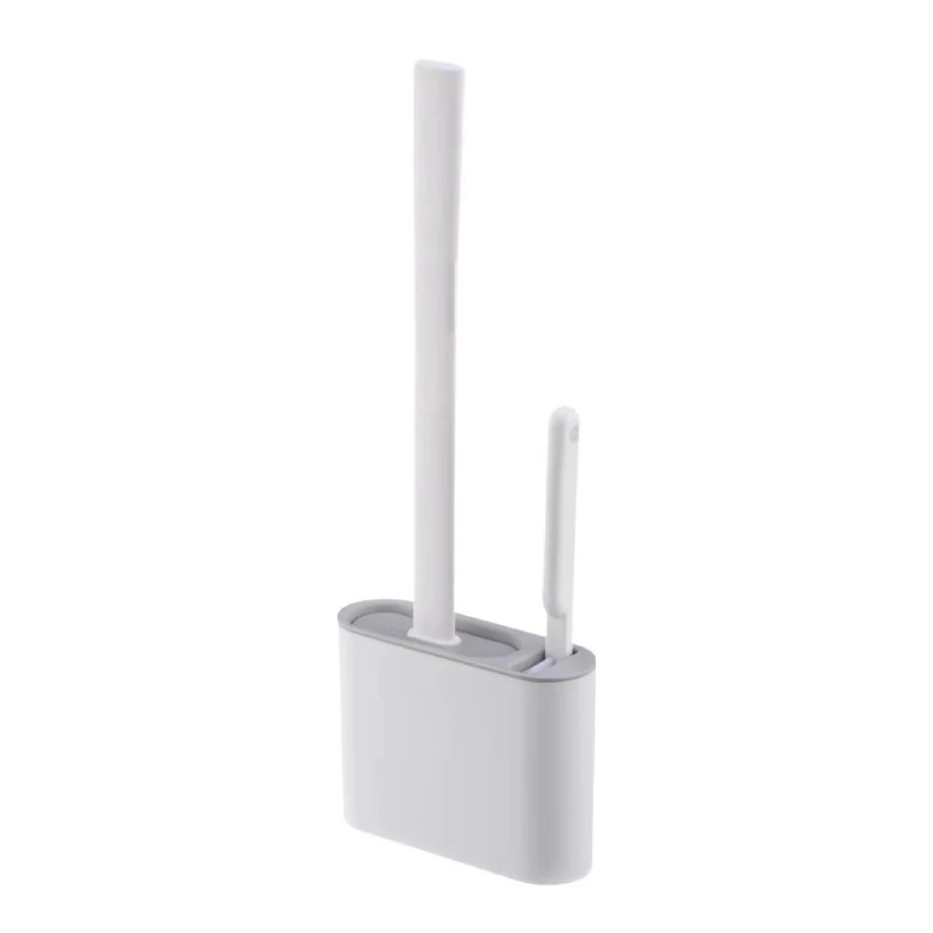 1 Piece Bathroom Wall-mounted Toilet Brush Punch-free Household Silicone Cleaning Tool Toilet No Dead Angle Cleaning Brush,toilet brush set