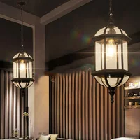 Europe Outdoor Pendant Lights Retro Corridor Restaurant Hanging Lamp Lighting Hotel Community Balcony Parlor Decorat Luminaria 2