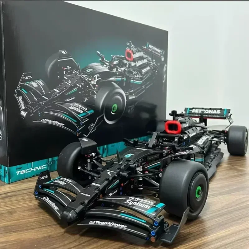 Building Blocks Toys Technical F1 42171 1:8 1642PCS W14 E Merchandise Building Blocks Super Race Car Assembly Model Vehicle for Boy Gifts