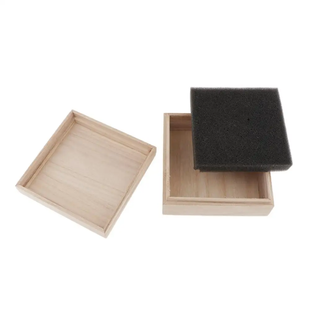 Square Wooden Box, Wooden Box with Lid, Casket, Storage Box, , Box