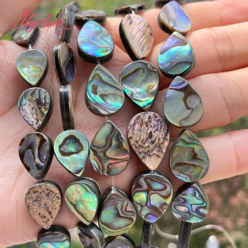 Drop Abalone Shell Spacer Beads Natural Stone for DIY Accessories Charms Necklace Bracelet  Pendant Earrng Jewelry Making 15