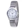 1PCs Classic Vintage Business Women Men Elastic Gold Sliver Quartz Watch Tide Lovers Couple Bracelet Watches Party Office Gifts 6