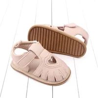 Pudcoco Baby Girls Sandals Summer Soft Sole Heart Cutout Princess Flats Walking Shoes for Toddler Newborn Infant 0-18M 5