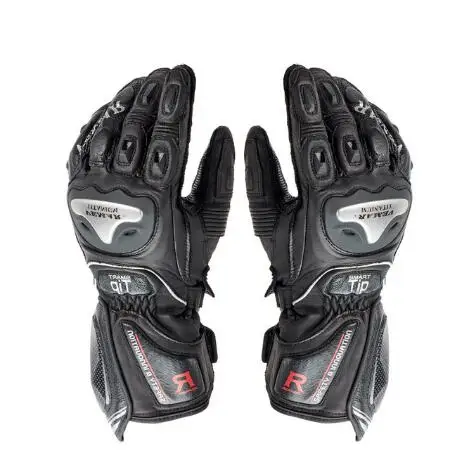 

Vemar Gloves Motorcycle Long Leather Guantes Moto Scooter Accessories Glove Motorcyclist Motorbike Men Protective Black Luvas