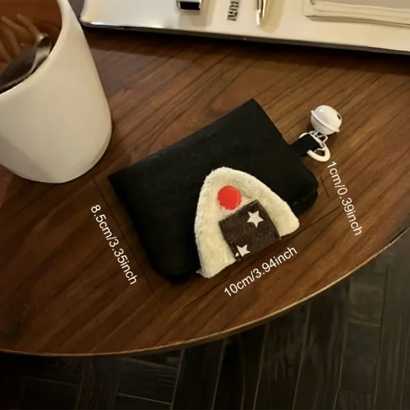 Cute Rice Ball Card Holder Coin Purse Image 1