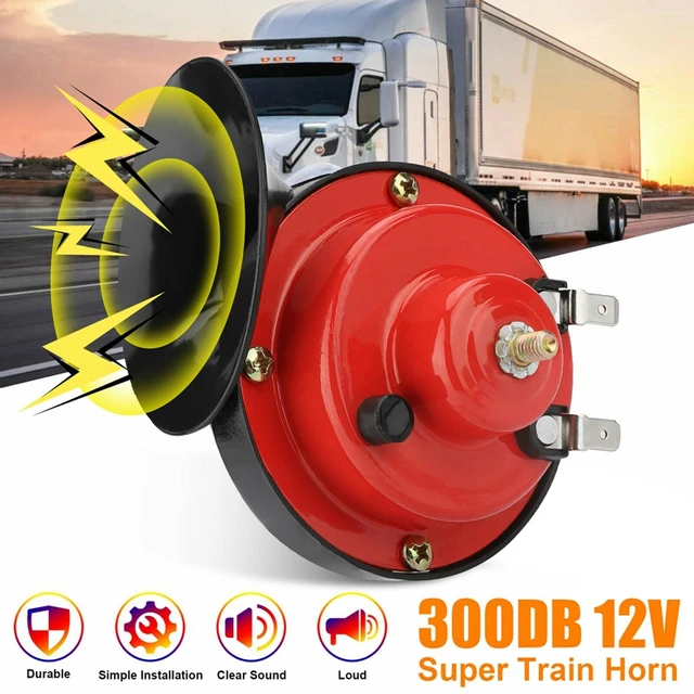 Klaxon de Train d'escargot électrique universel 300db 12V, Super fort,  étanche, pour moto, voiture, camion, SUV, bateau - AliExpress